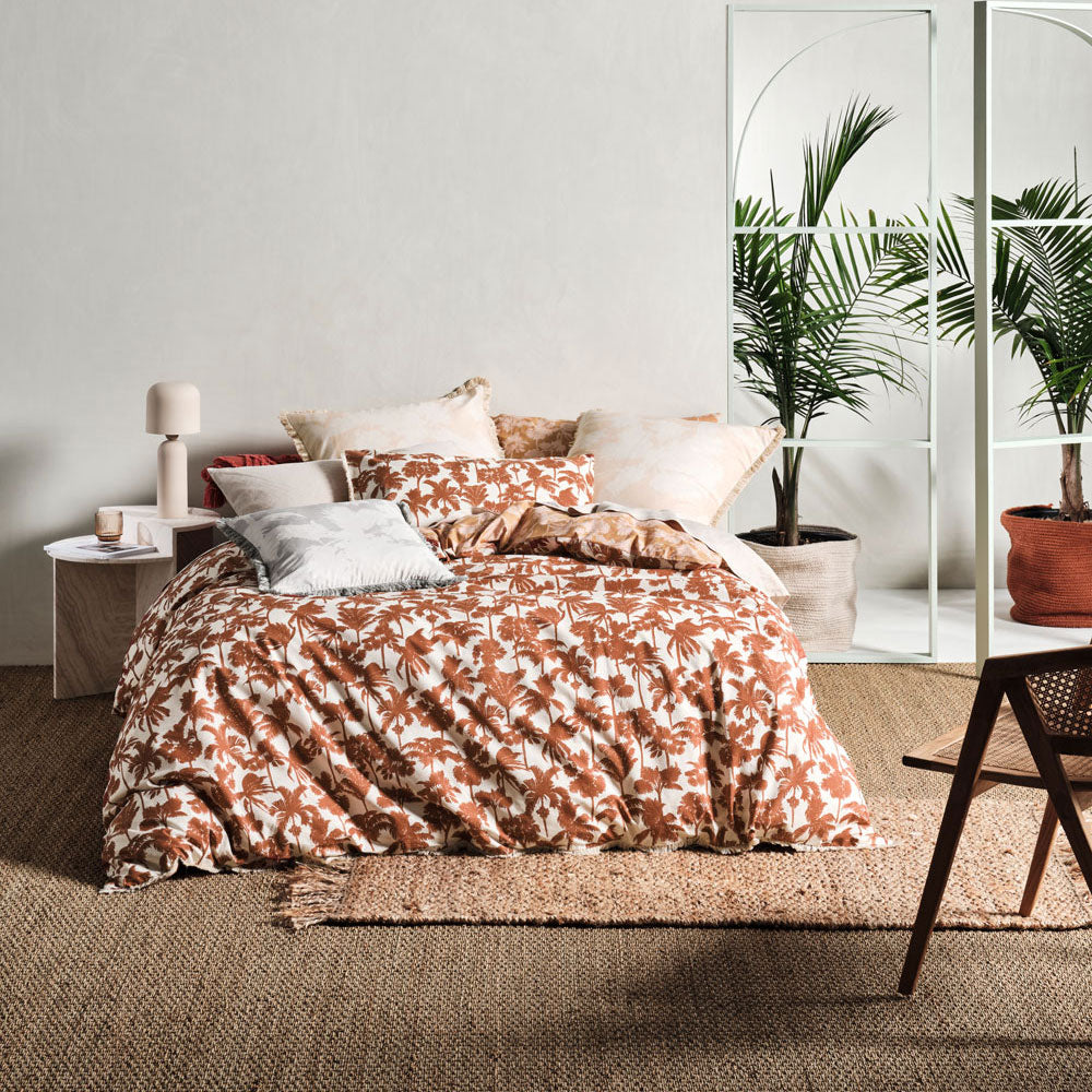 Tourelles Paprika Quilt Cover Set | Double Bed