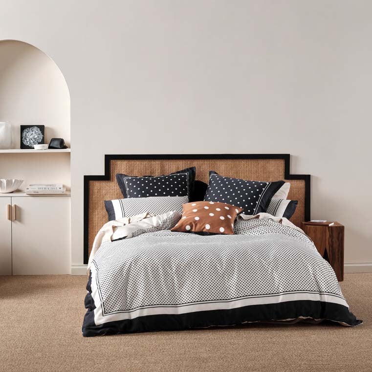 Vivienne Black  Quilt Cover Set | Super King