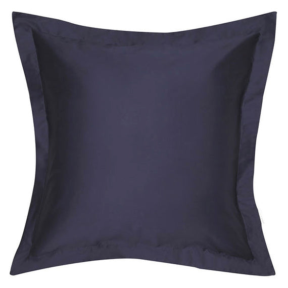 Navy 100% Egyptian Cotton Sateen 400TC European Pillowcase