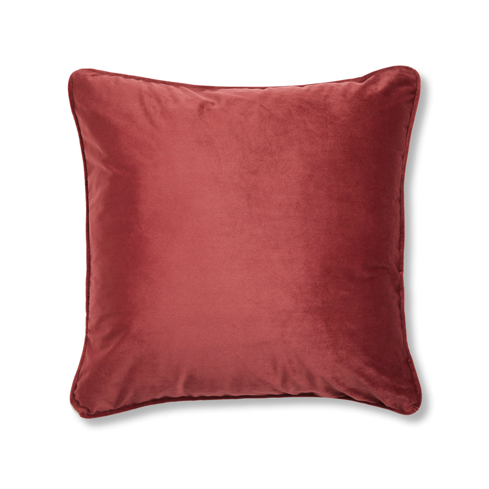 Amelia Burgundy Square Filled Cushion