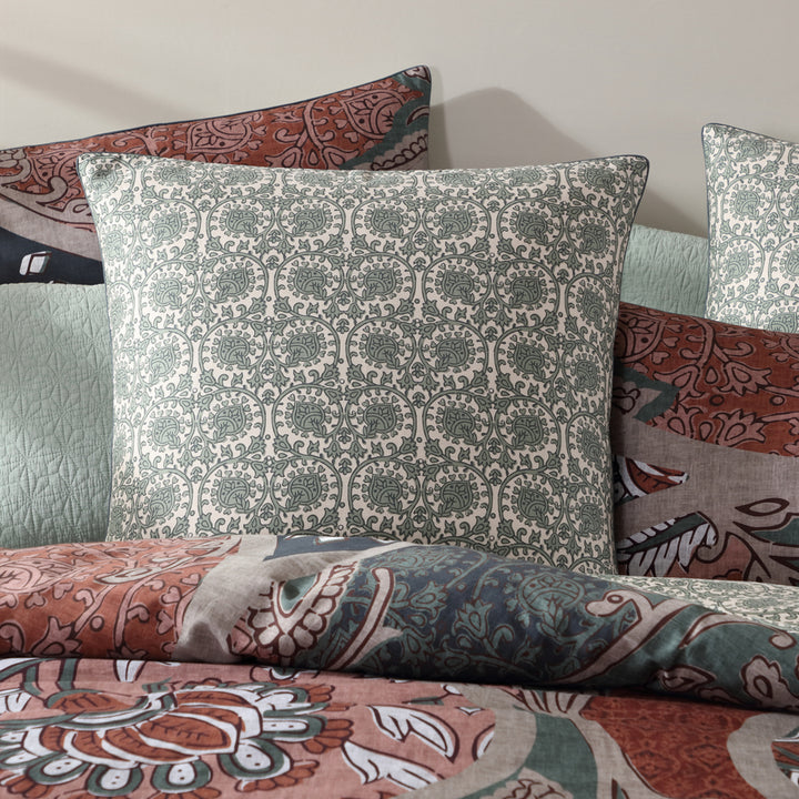 Logan and Mason Anikah Multi European Pillowcase Lifestyle | My Linen