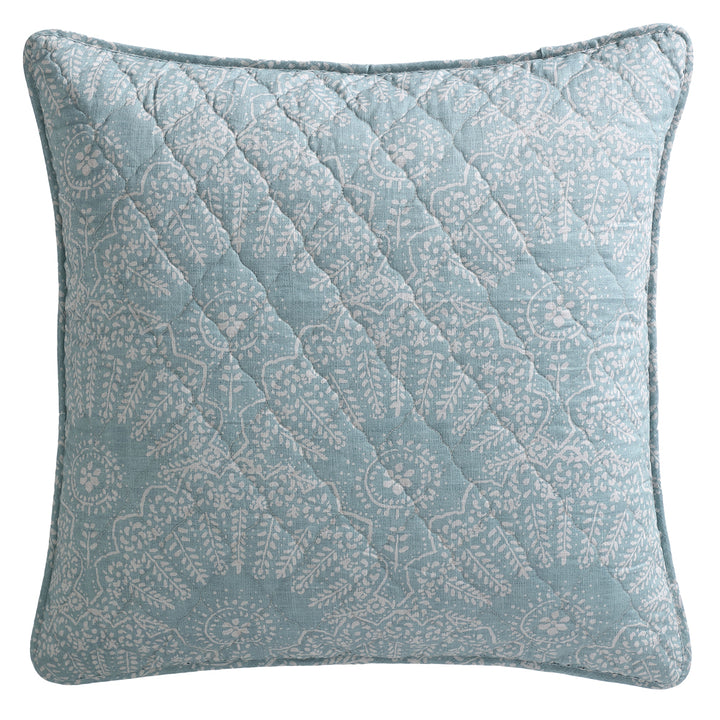 Logan and Mason Anniston Sage European Pillowsham | My Linen