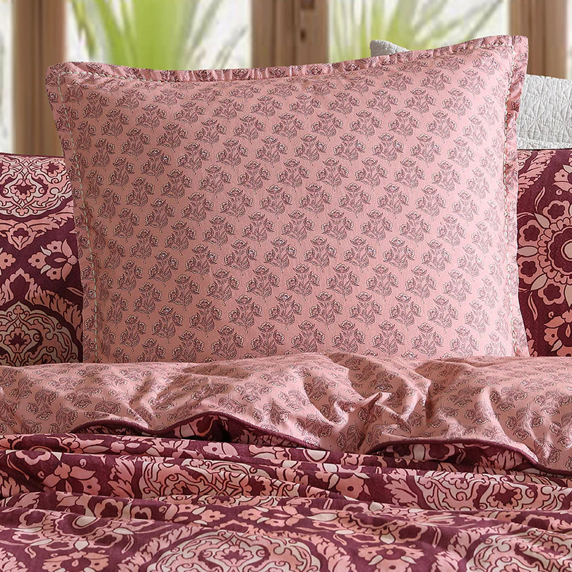 Logan and Mason Arwen Fig European Pillowcase Lifestyle | My Linen