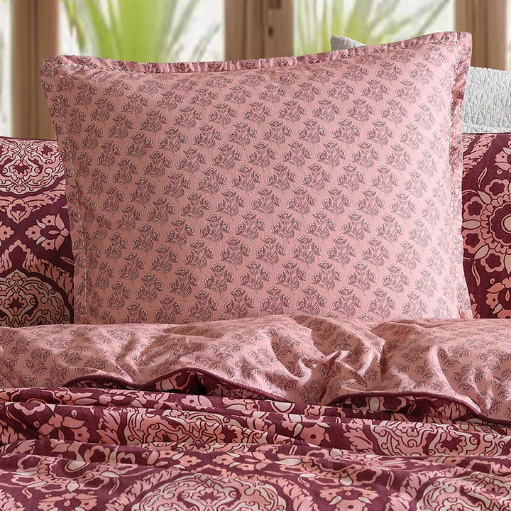 Logan and Mason Arwen Fig European Pillowcase Lifestyle | My Linen