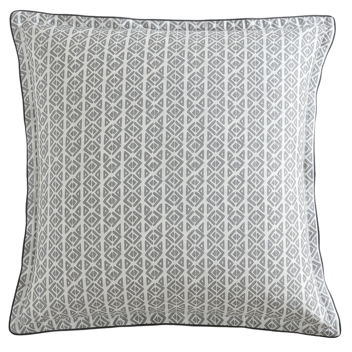 Logan and Mason Ashen Charcoal European Pillowcase | My Linen