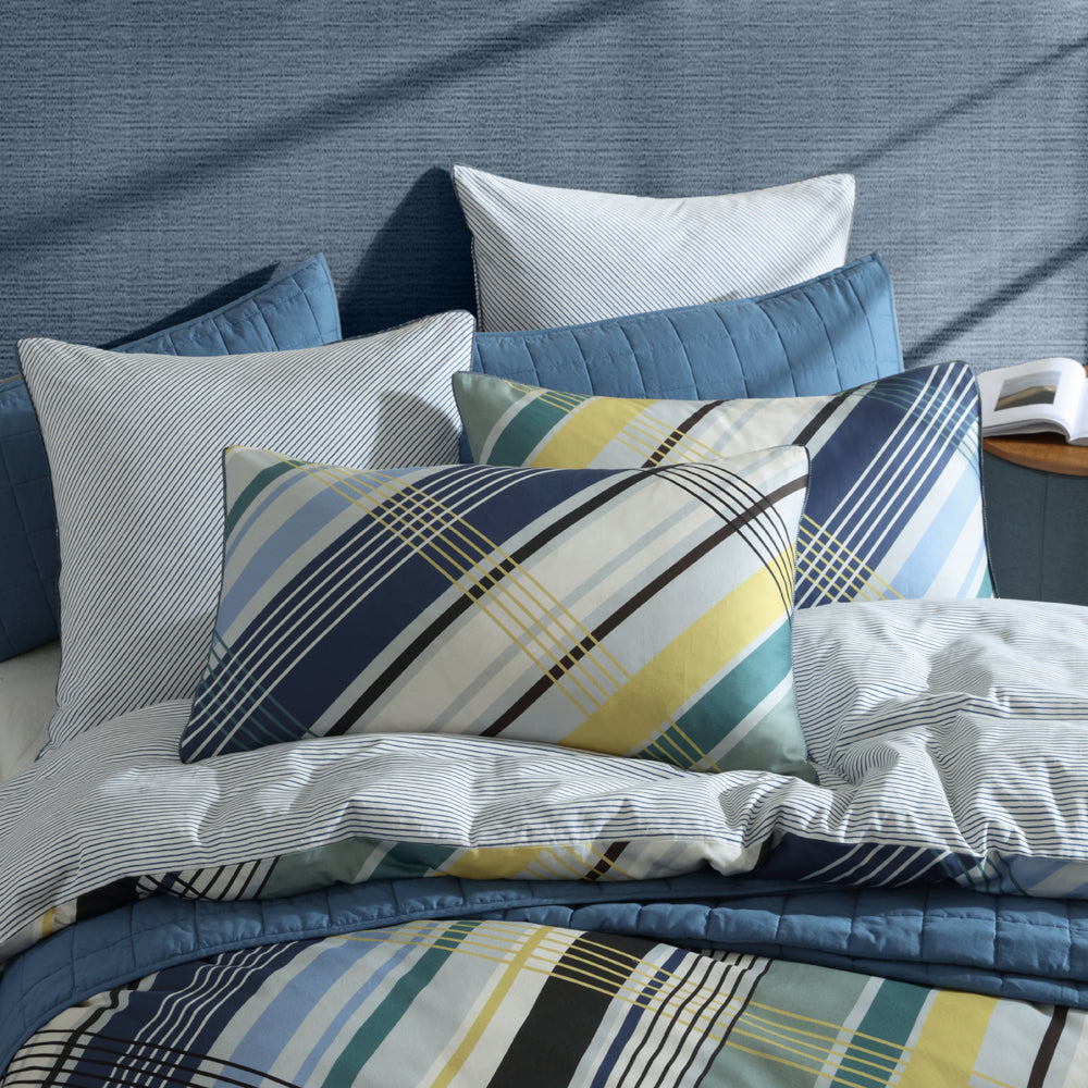 Beach House Blue Quilt Cover Set | Super King