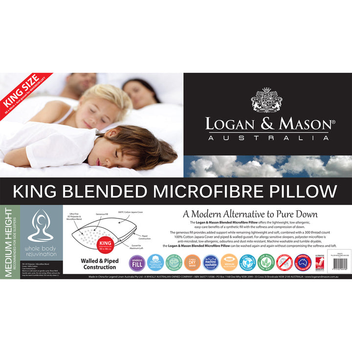 Blended Microfibre King Pillow