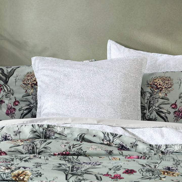 Botanical Coast Sage Quilt Cover Set | Queen Bed