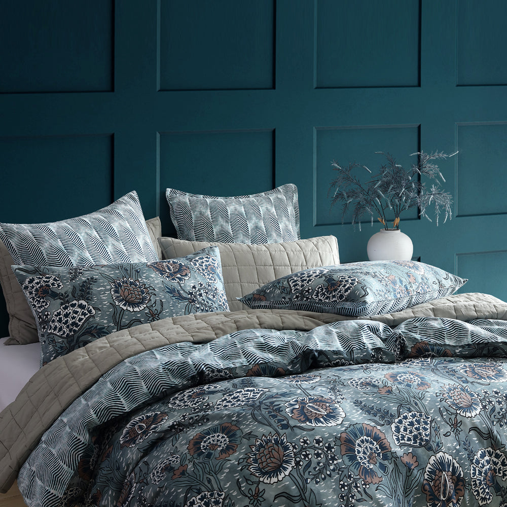 Cape Conran Teal Quilt Cover Set | Super King