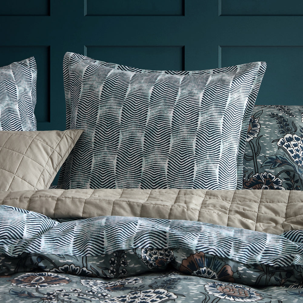 Cape Conran Teal Quilt Cover Set | Super King