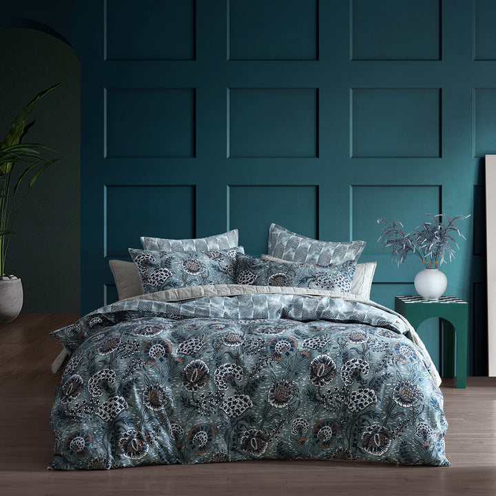 Cape Conran Teal Quilt Cover Set | Queen Bed