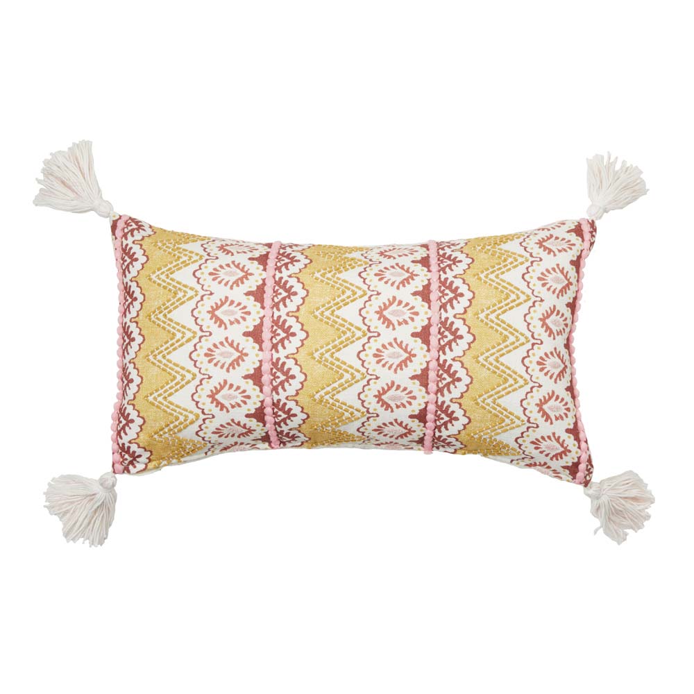 Chelsea Ochre Multi Long Filled Cushion