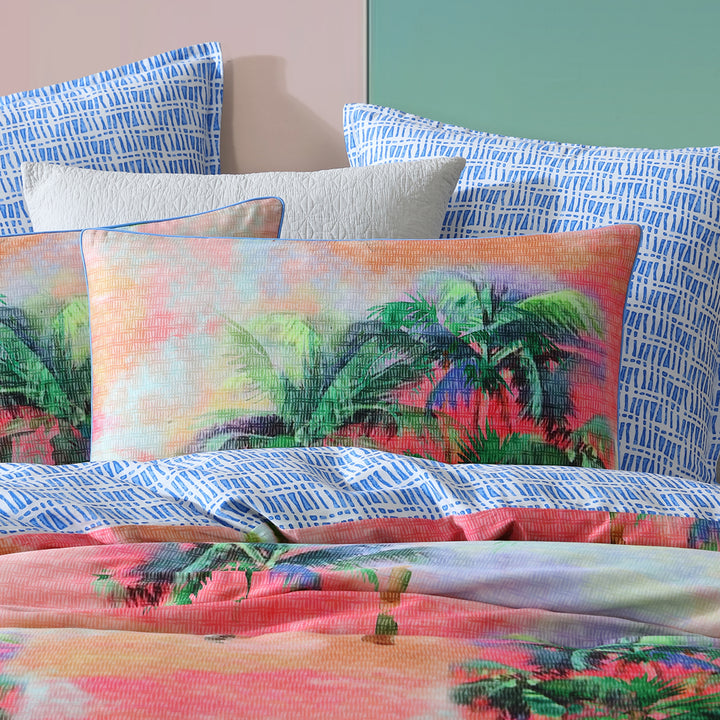 Logan and Mason Coconut Grove Quilt Cover Set Pillow | My Linen