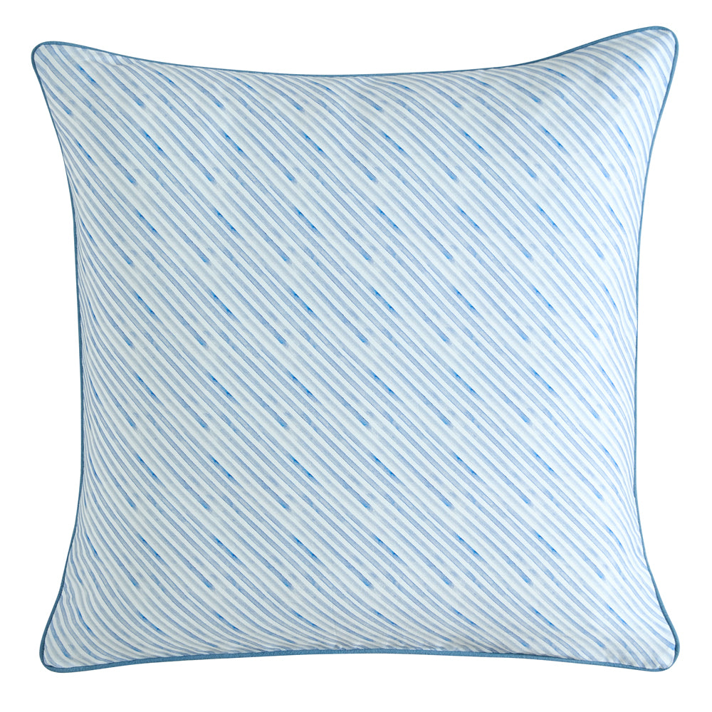 Logan and Mason Delia Blue European Pillowcase | My Linen