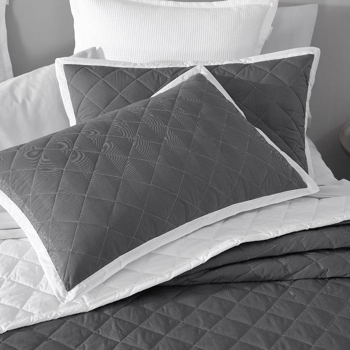 Essex Charcoal Pillowsham Pair | 2 Pack