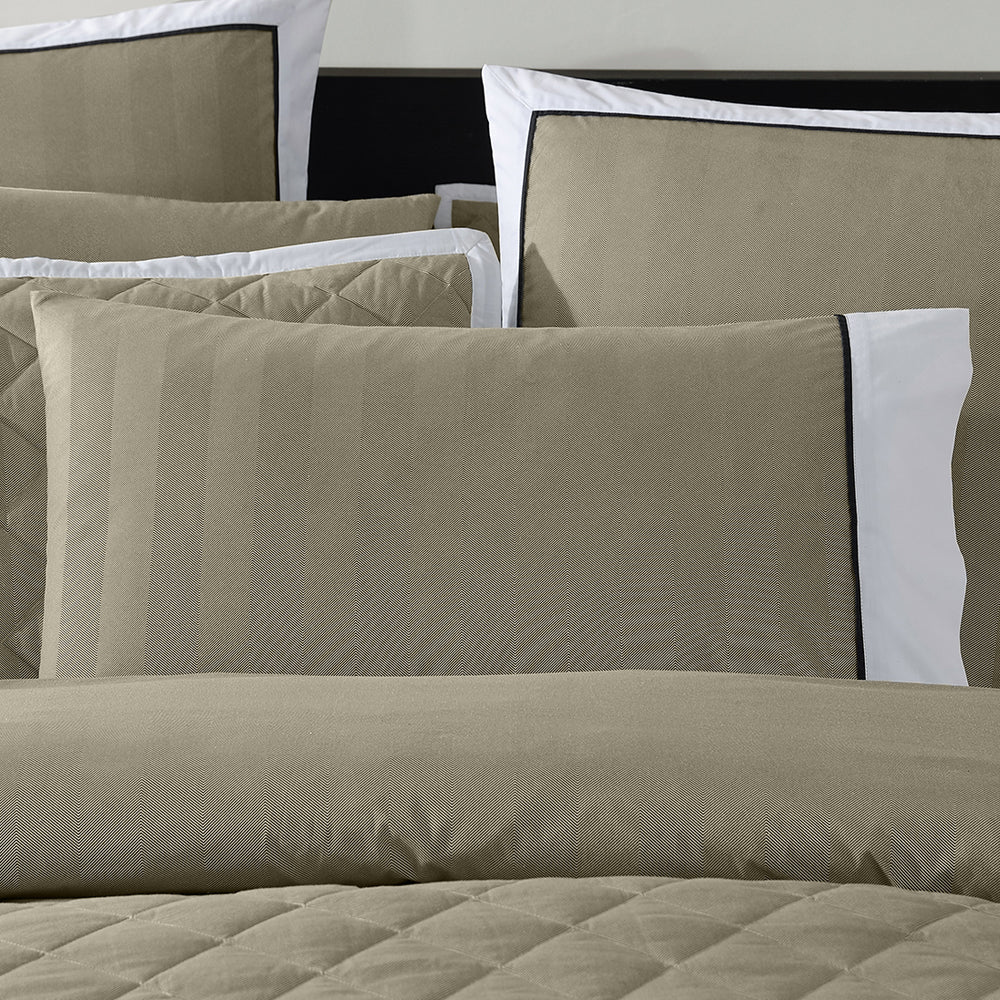 Essex Olive Quilt Cover Set | Single Bed