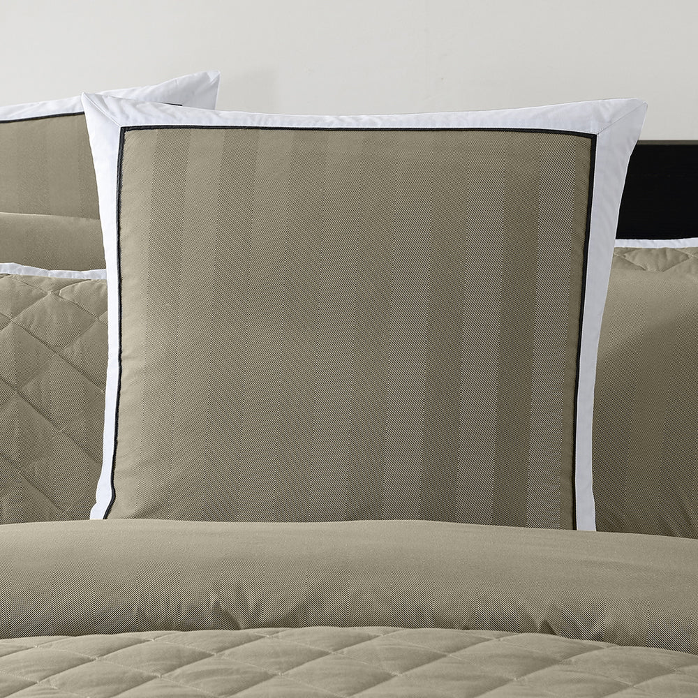 Essex Olive European Pillowcase