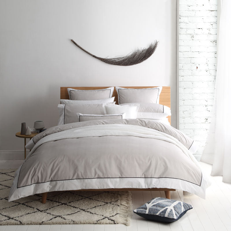Essex Stone Quilt Cover Set | King Bed
