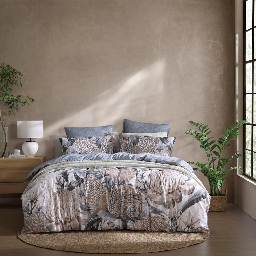 Logan and Mason Finley Silver Quilt Cover Set | My Linen