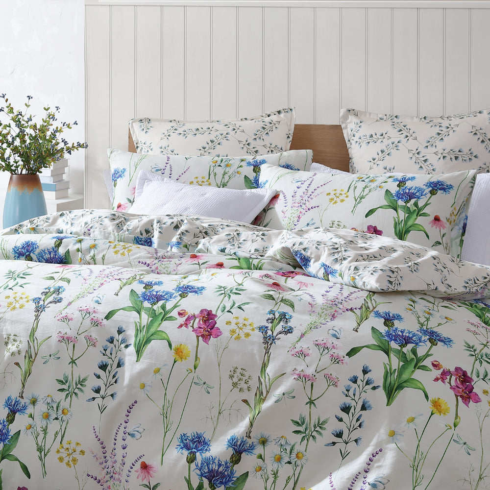 Floriana Ivory Quilt Cover Set | Double Bed