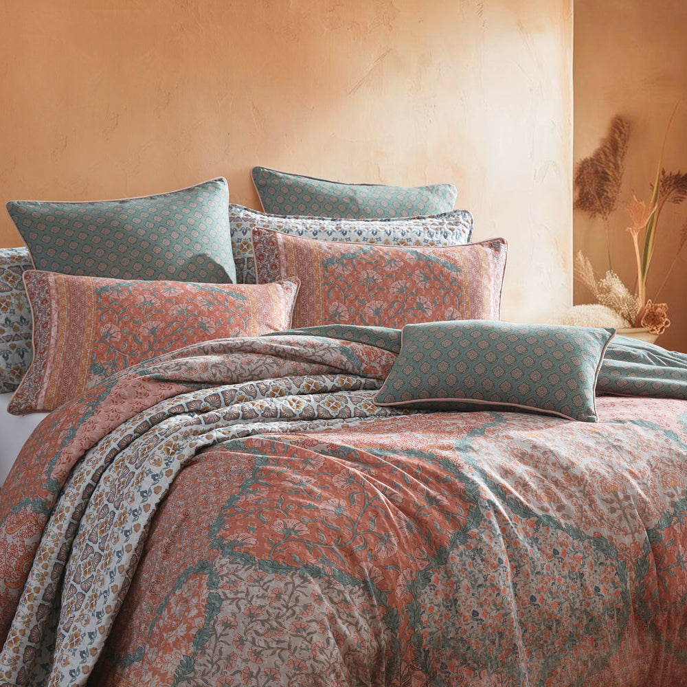 Logan and Mason Guthrie Multi Quilt Cover Set Closeup | My Linen