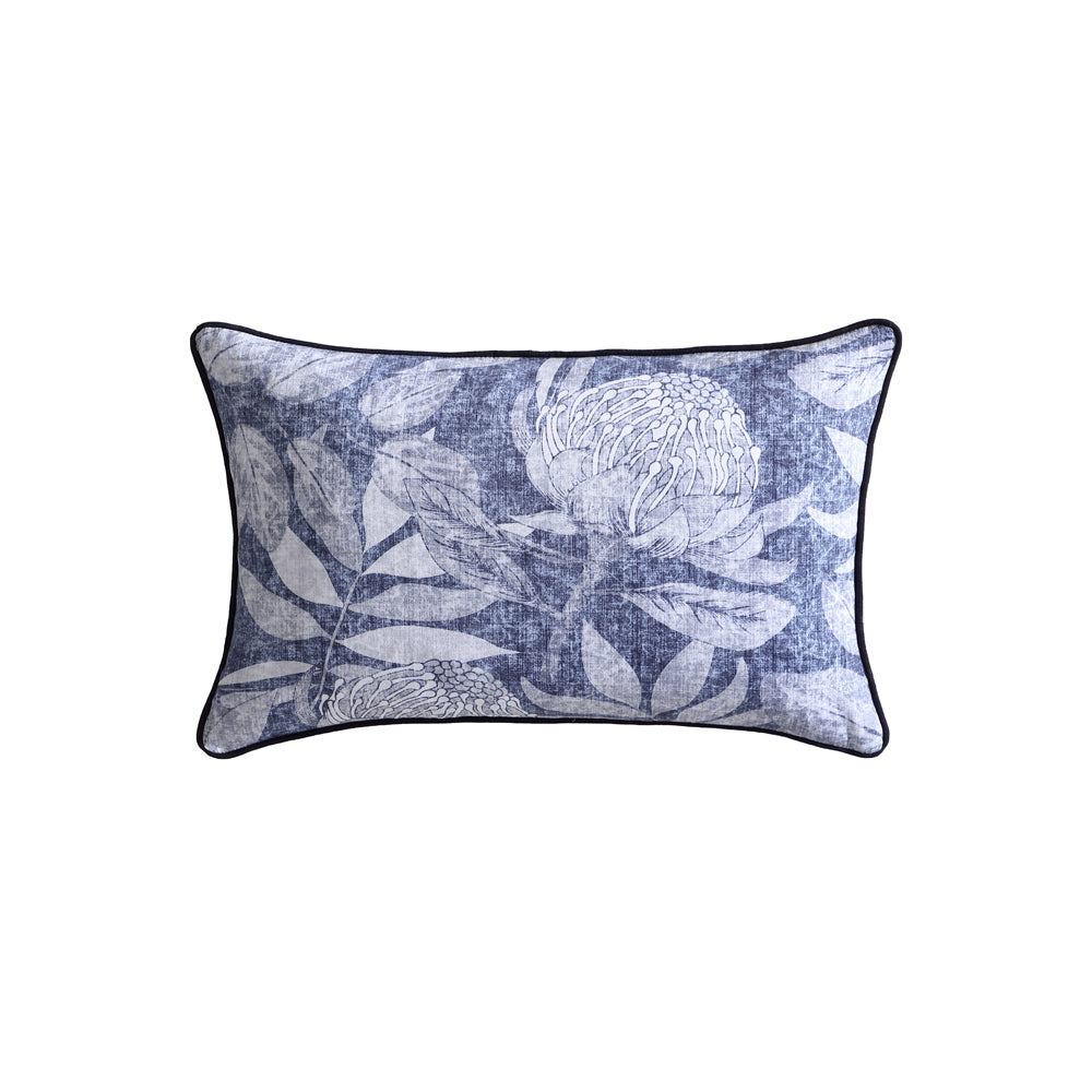 Logan and Mason Hastings Blue Long Filled Cushion | My Linen