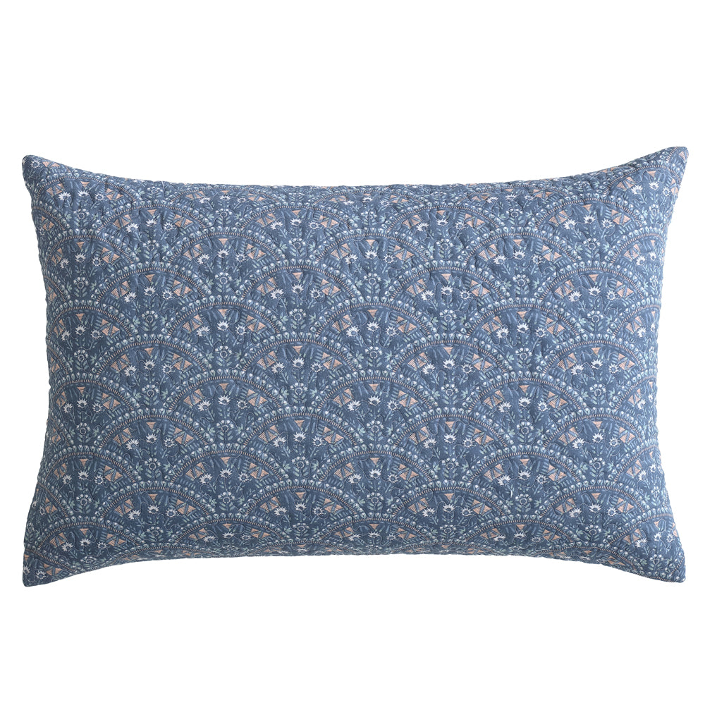 Logan and Mason Hazel Indigo Pillowsham | My Linen