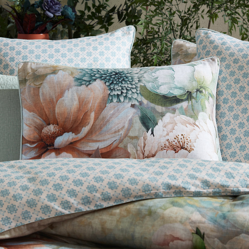 Logan and Mason Hydrangea Mist Quilt Cover Set Pillow | My Linen