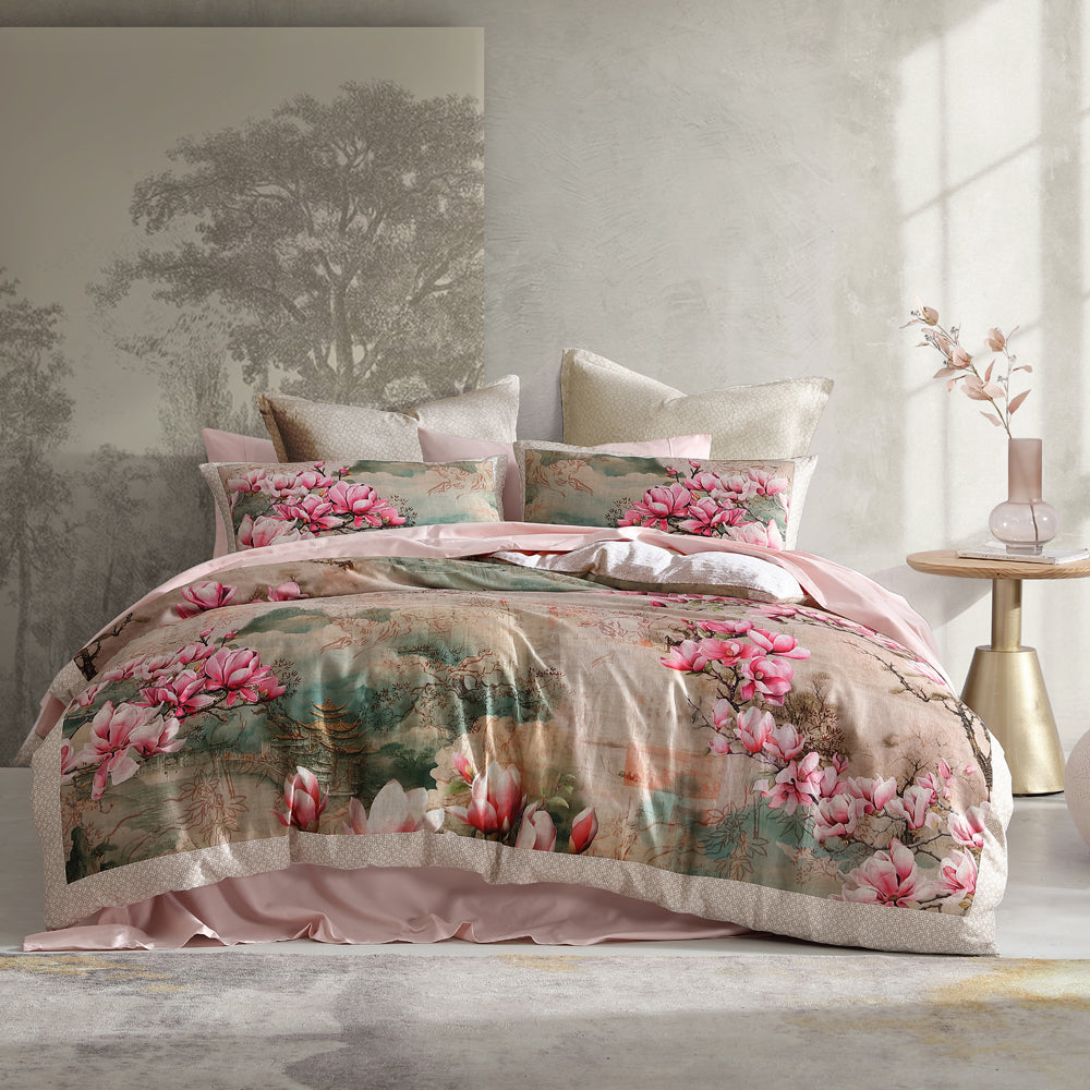 Ikigai Magnolia Quilt Cover Set | King Bed