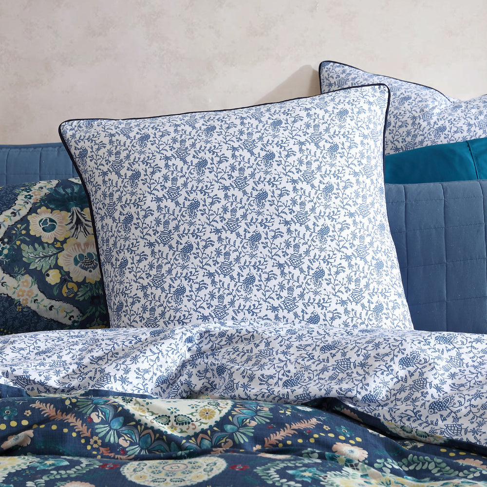 Kashmir Mid Blue Quilt Cover Set | Super King