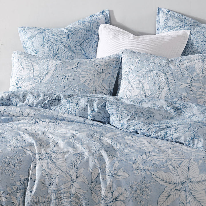 Laka Denim Quilt Cover Set | Queen Bed