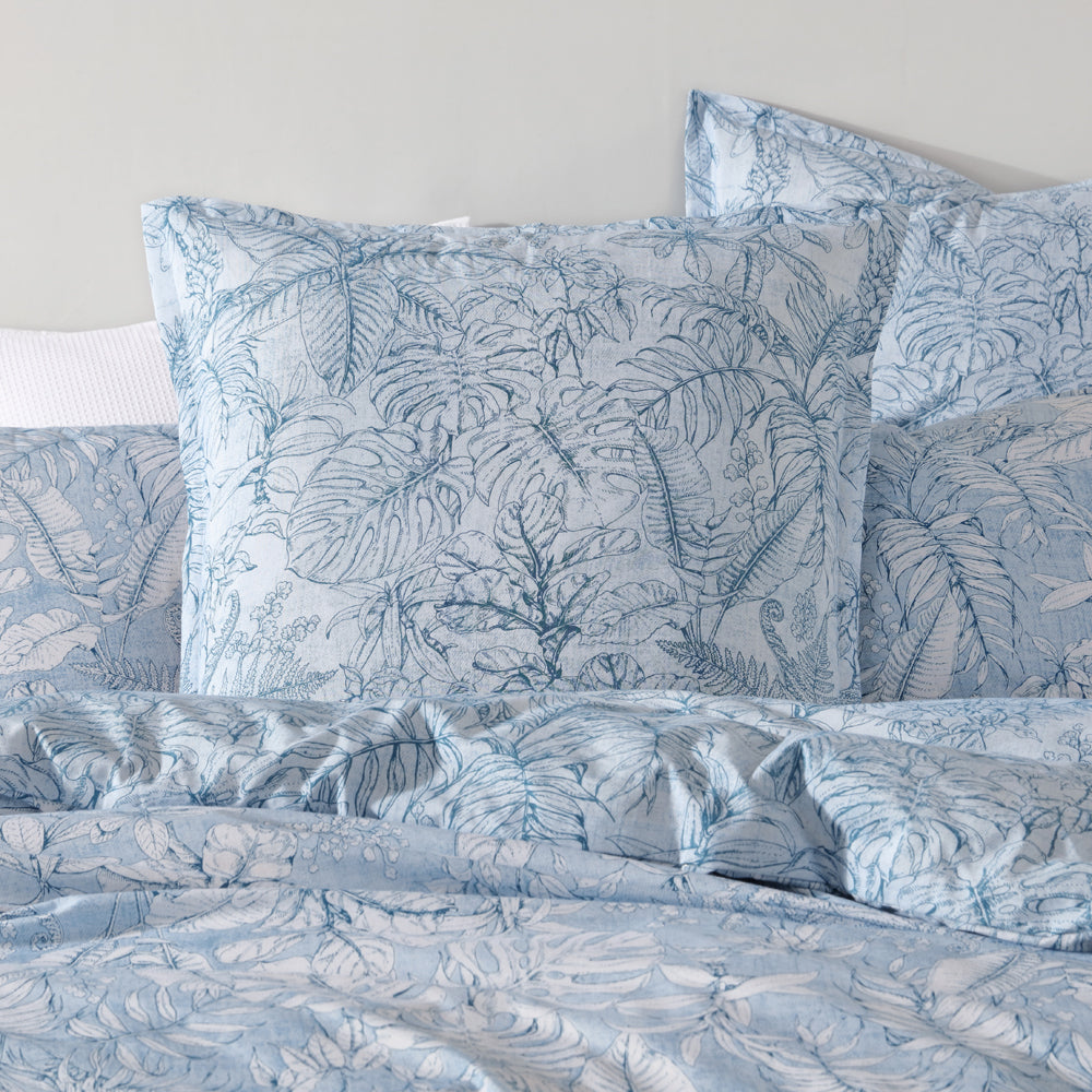 Laka Denim Quilt Cover Set | Queen Bed