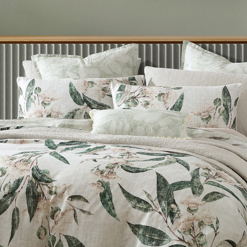 Leeton Eucalyptus Quilt Cover Set | Super King