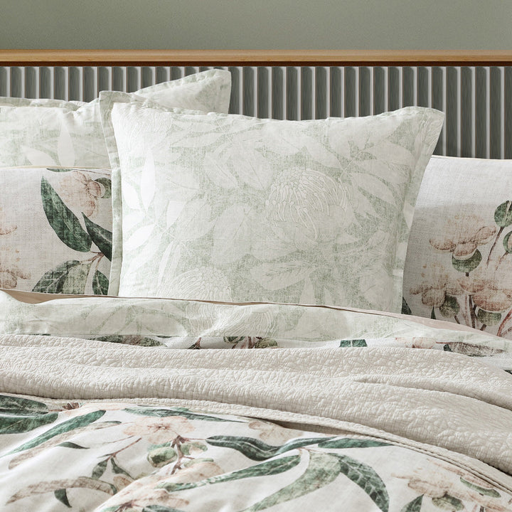 Leeton Eucalyptus Quilt Cover Set | Queen Bed