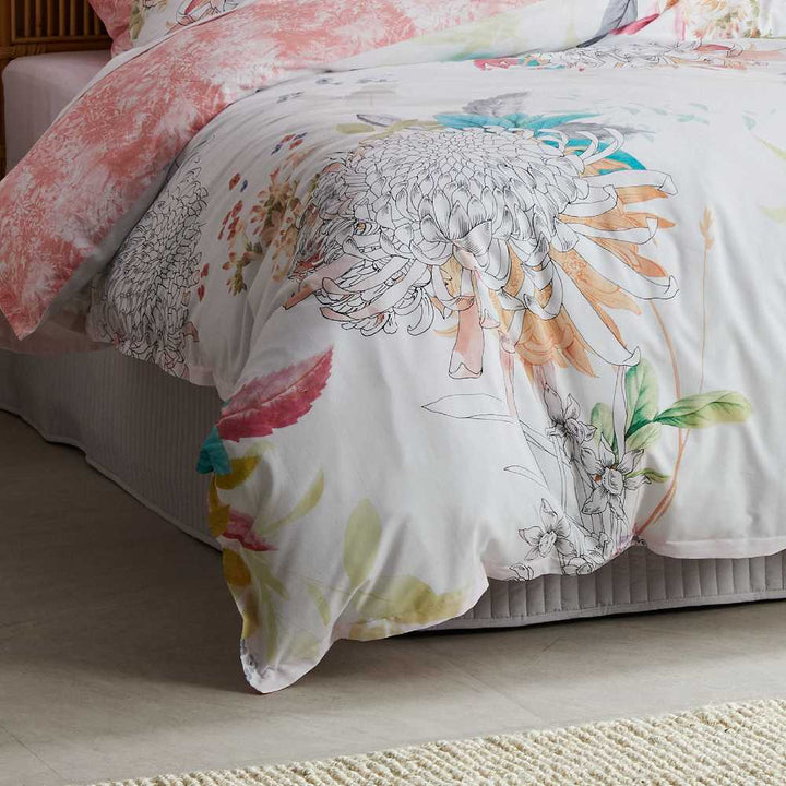 Lowanna White Quilt Cover Set | King Bed