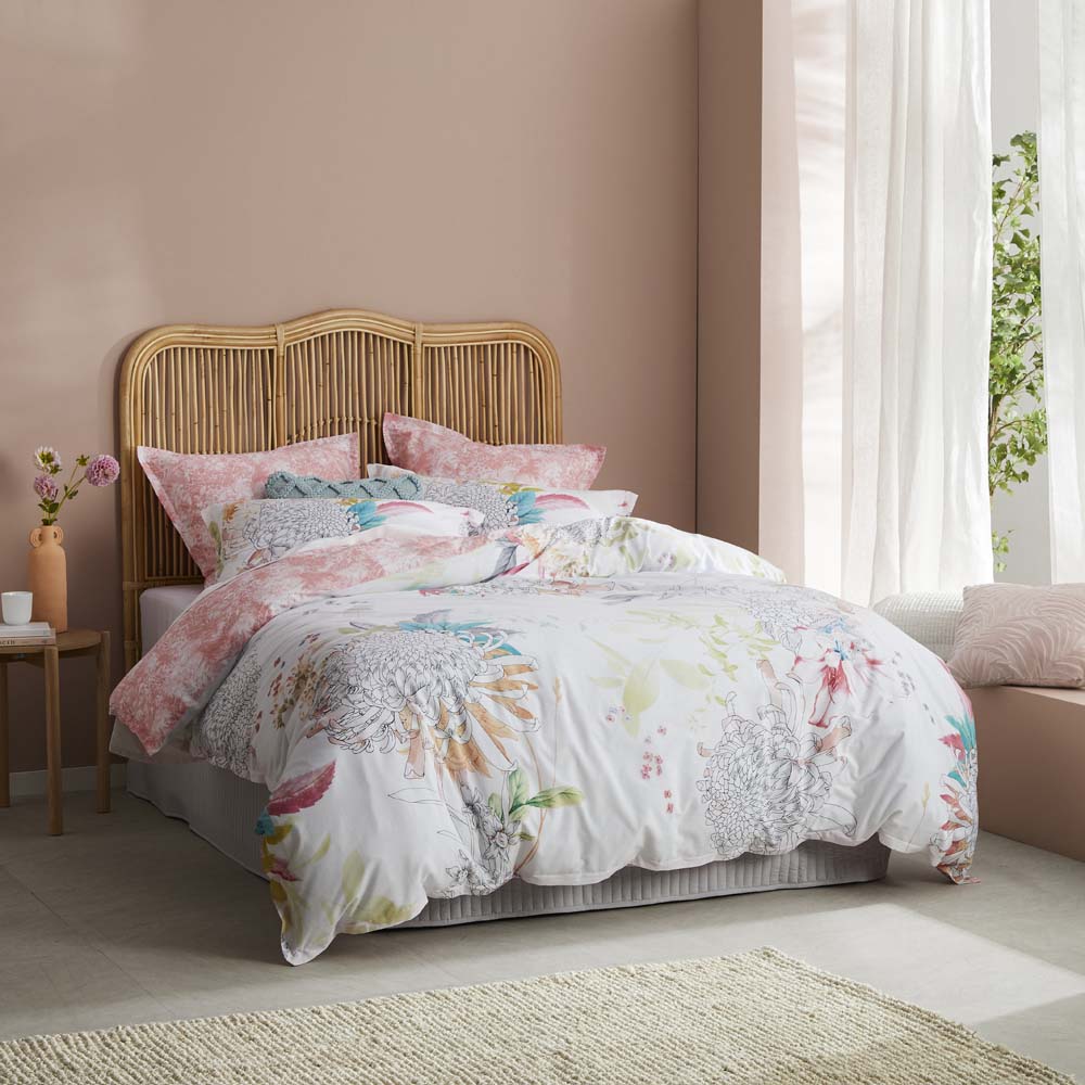 Lowanna White Quilt Cover Set | King Bed