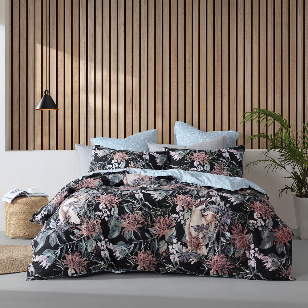 Major Black Quilt Cover Set | Queen Bed