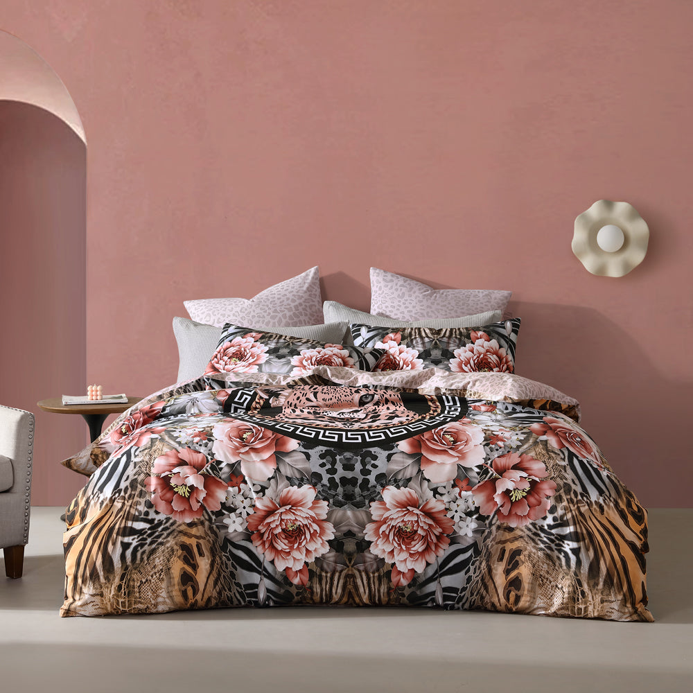 Nala Leopard Quilt Cover Set | Queen Bed