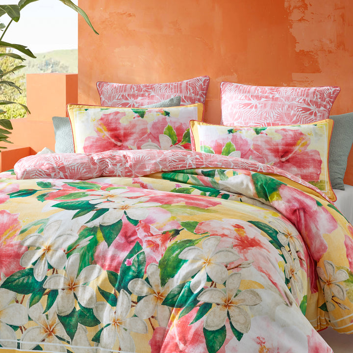 Logan and Mason Nalani Multi Quilt Cover Set Closeup | My Linen