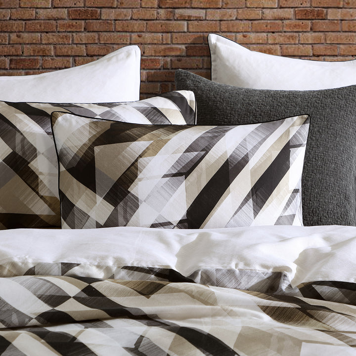 Logan and Mason Nash Linen Quilt Cover Set Pillow | My Linen