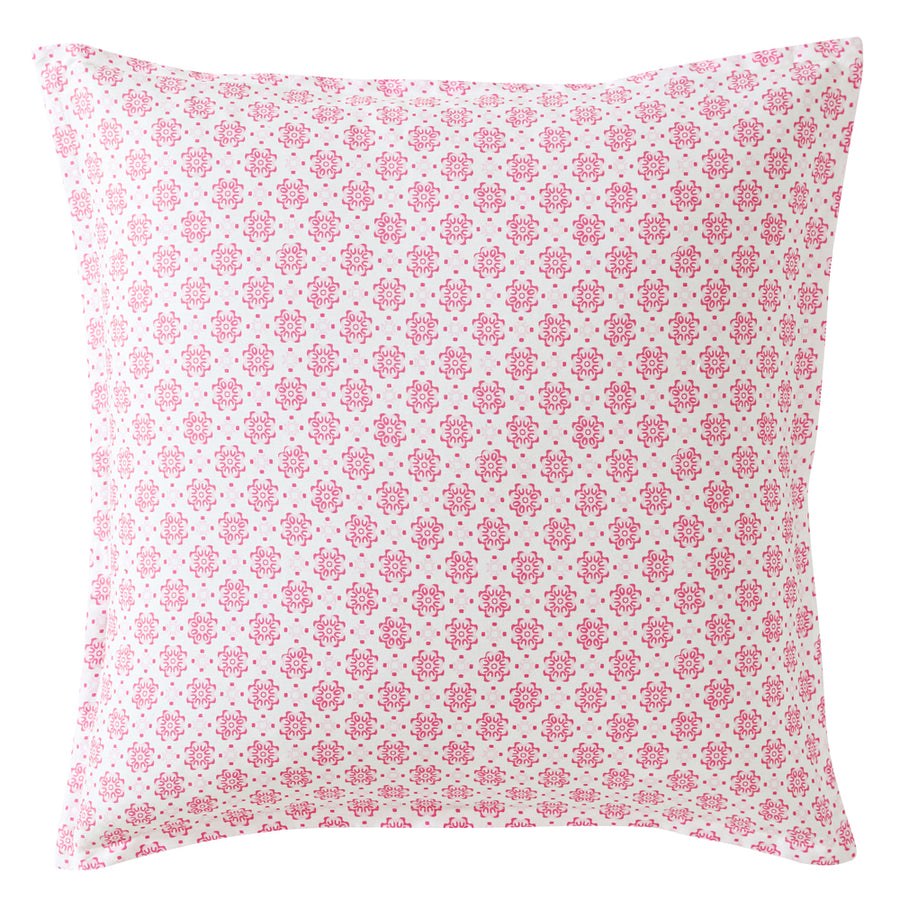 Logan and Mason Oleander Pink European Pillowcase | My Linen