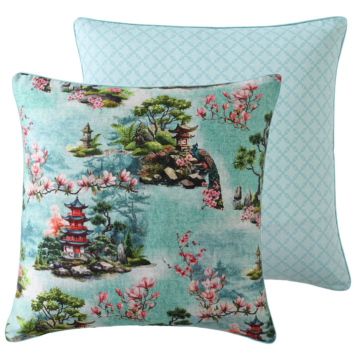 Logan and Mason Osaka Teal European Pillowcase | My Linen