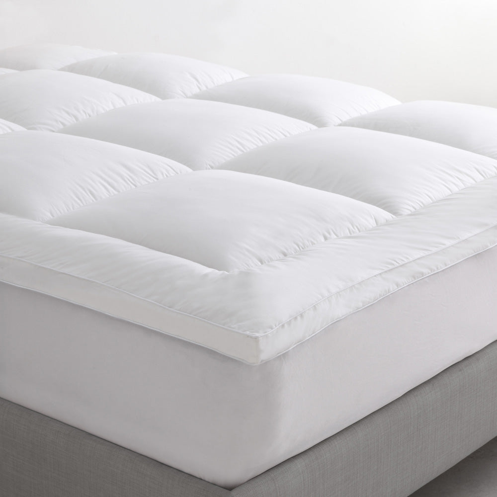 Fitted Pillowtop Mattress Topper 1100GSM | Queen Bed