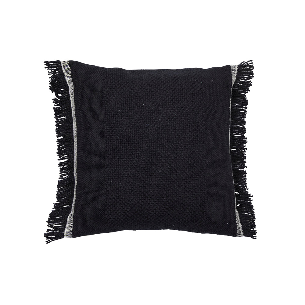 Piper Black Square Filled Cushion