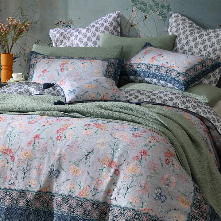 Logan and Mason Pippen Quilt Cover Set Closeup | My Linen