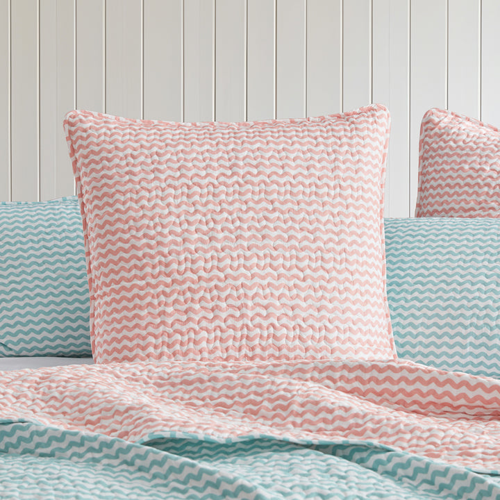 Logan and Mason Ric Rac Multi European Sham Lifestyle | My Linen
