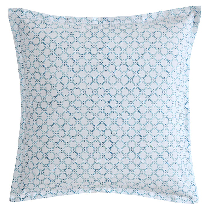 Logan and Mason Seahaven Teal European Pillowcase | My Linen
