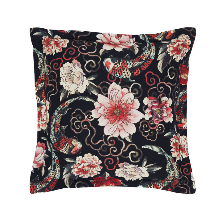 Shanghai Nights Black Square Filled Cushion