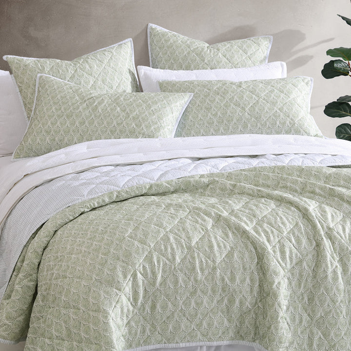 Shelby Sage Coverlet | Queen / King Bed