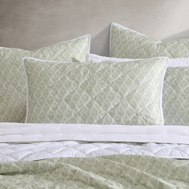 Shelby Sage Coverlet | Queen / King Bed